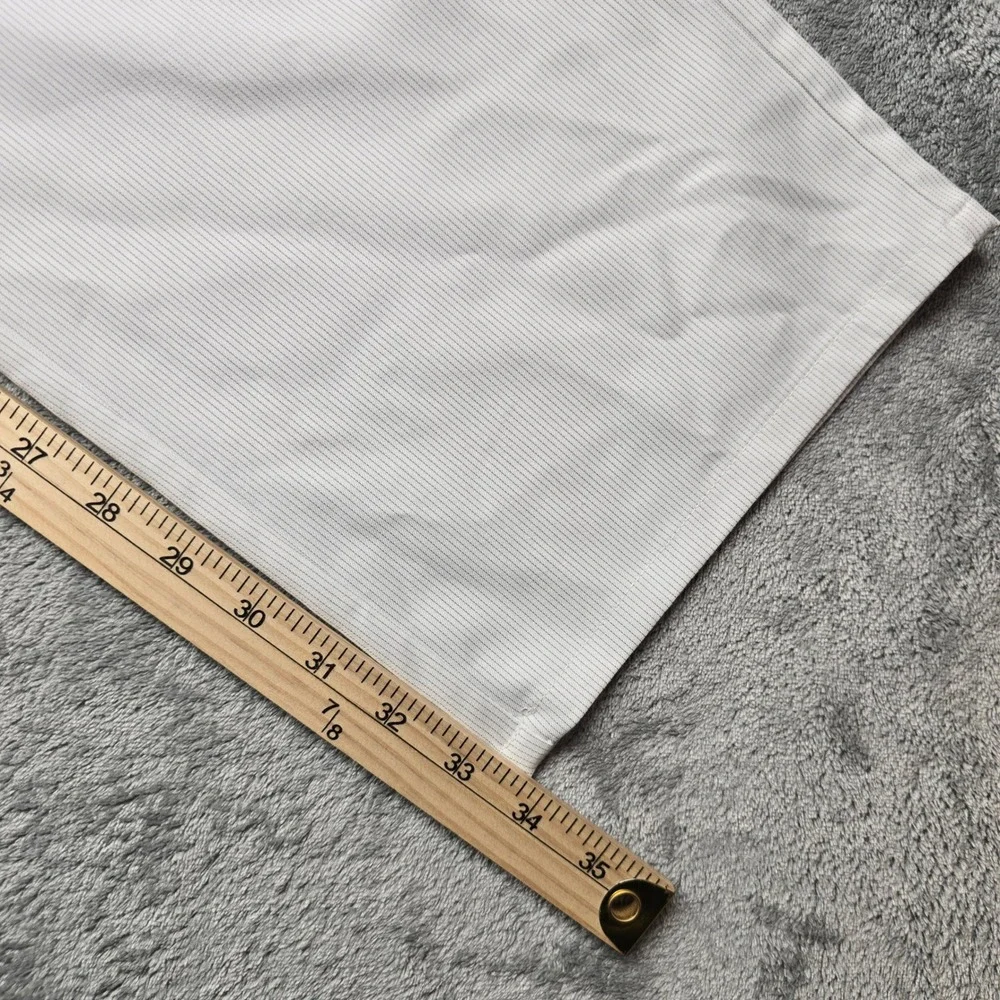 Travis Mathew Golf Pants Mens 38x34 White Micro Stripe Performance Stretch